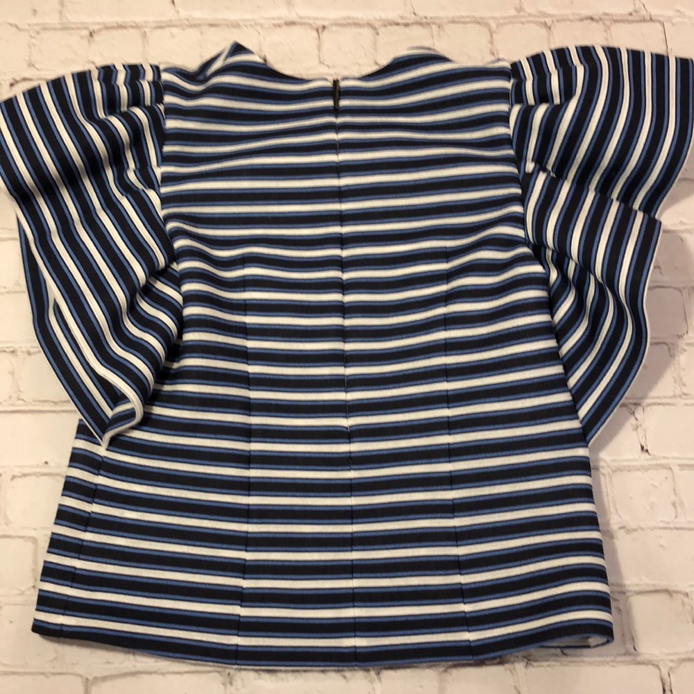 Msgm Flutter Sleeve Crop Top - image 5